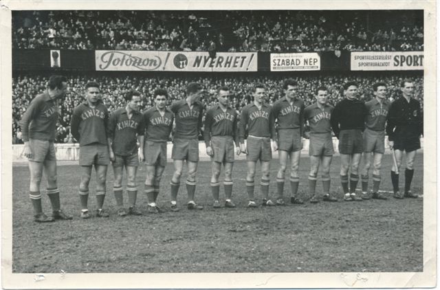 csapatkép, 1956.04.15., Kinizsi 3-0 Szeged_20131204_0001
